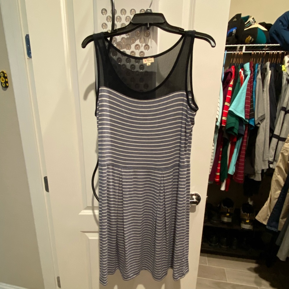 Cremieux sleeveless striped dress